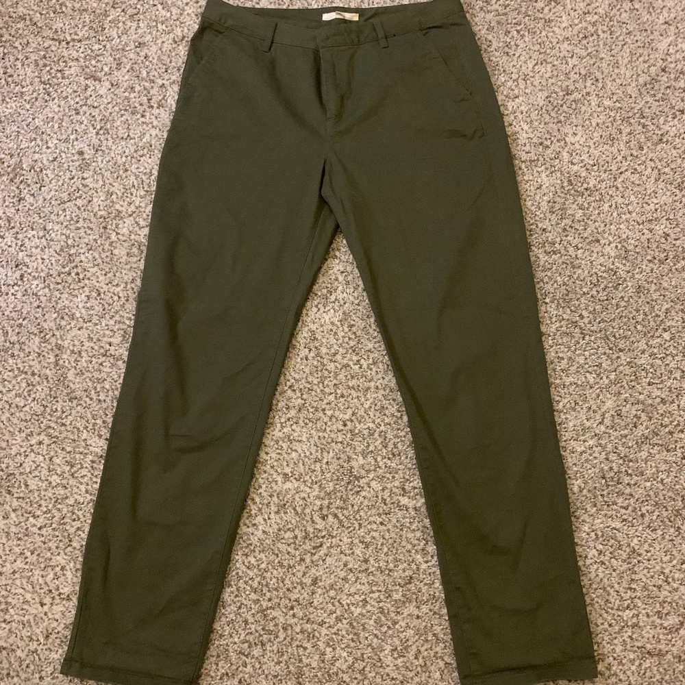 Vans Off The Wall Women's/Junior's Green Pants Size 9 - Like New